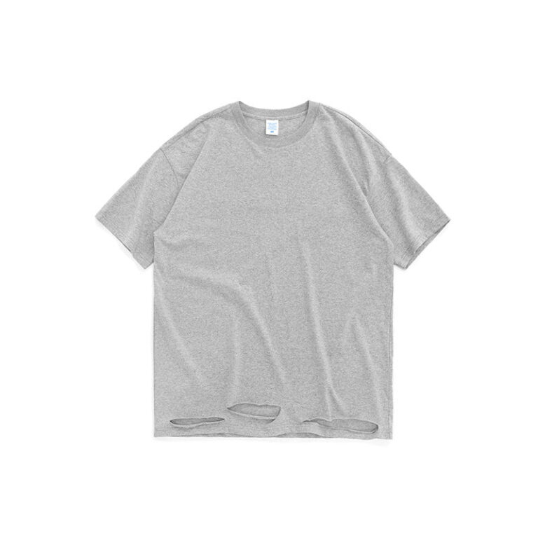 Stress Hemmed Short-sleeved T-shirt