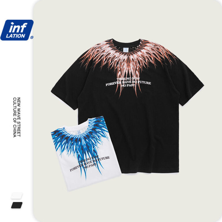 "TIME NO NOW" Printed  T-shirt