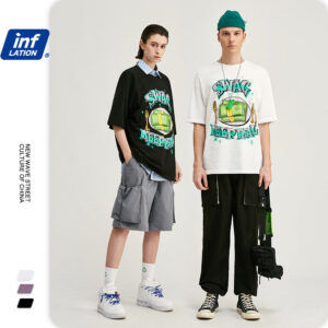 "SWAG-KEEP REAL" Printed loose T-shirt