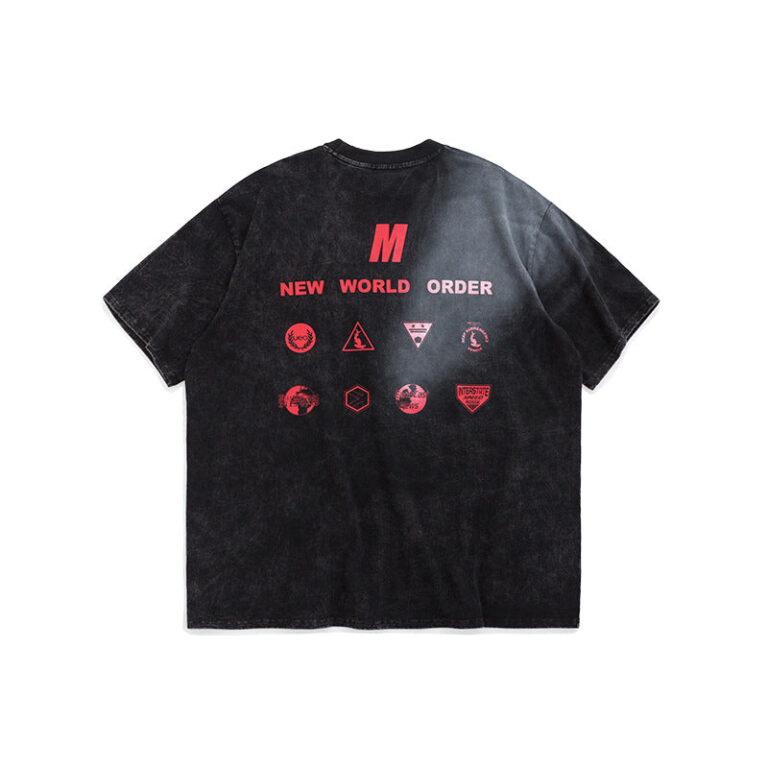 Recycle Series "New World Order" Printed  T-shirt