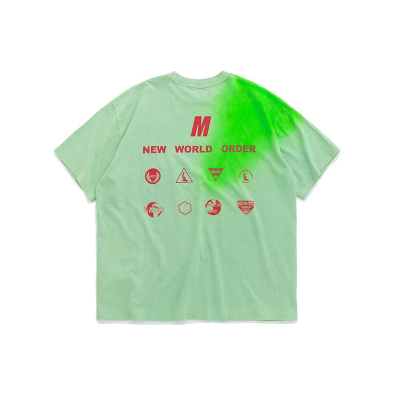 Recycle Series "New World Order" Printed  T-shirt