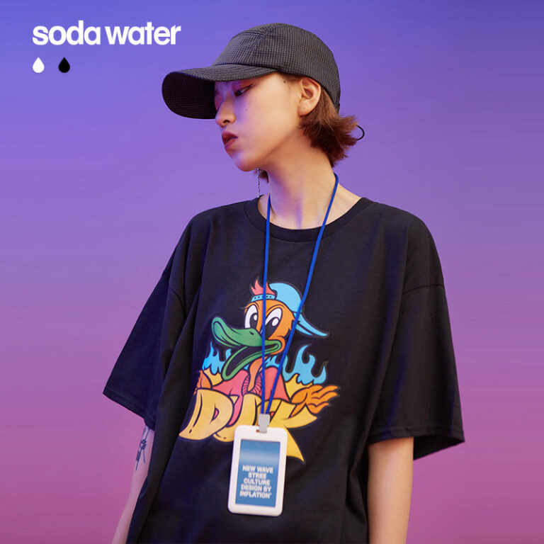 Psychedelic "DUCK" Printed T-shirt