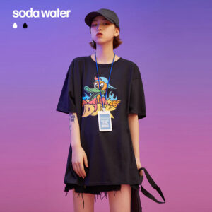 Psychedelic "DUCK" Printed T-shirt