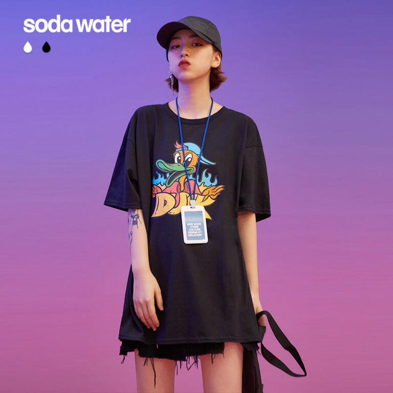 Psychedelic "DUCK" Printed T-shirt