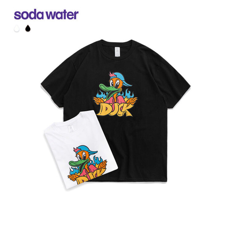 Psychedelic "DUCK" Printed T-shirt