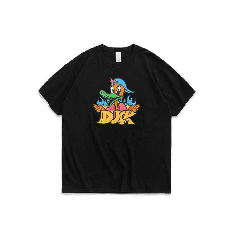 Psychedelic "DUCK" Printed T-shirt
