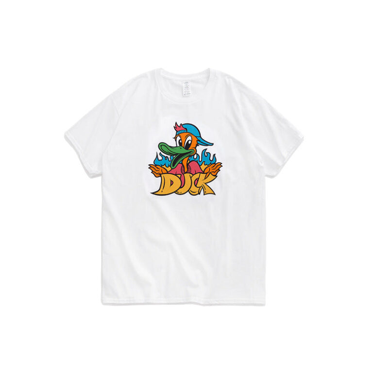 Psychedelic "DUCK" Printed T-shirt