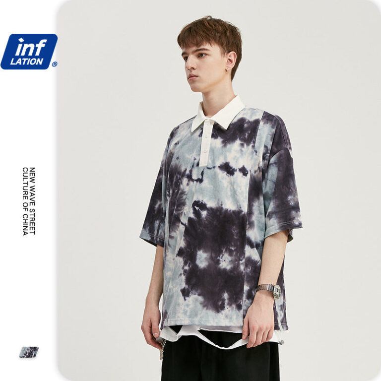 Tie-dyed Polo T-shirt