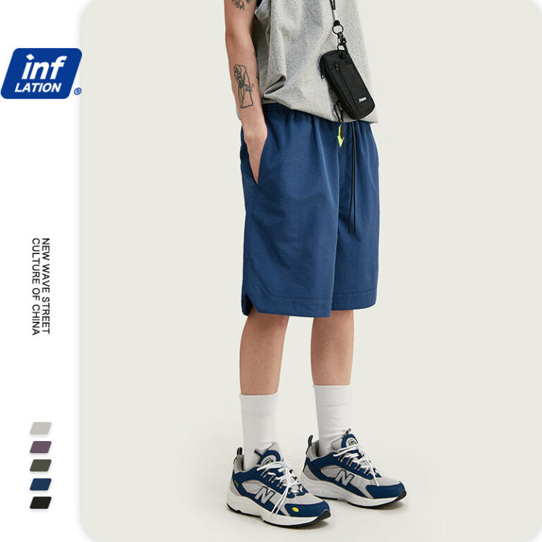 Solid Color Drawstring Elastic Shorts