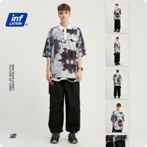 Tie-dyed Polo T-shirt