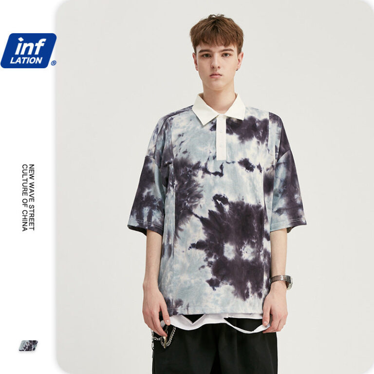Tie-dyed Polo T-shirt