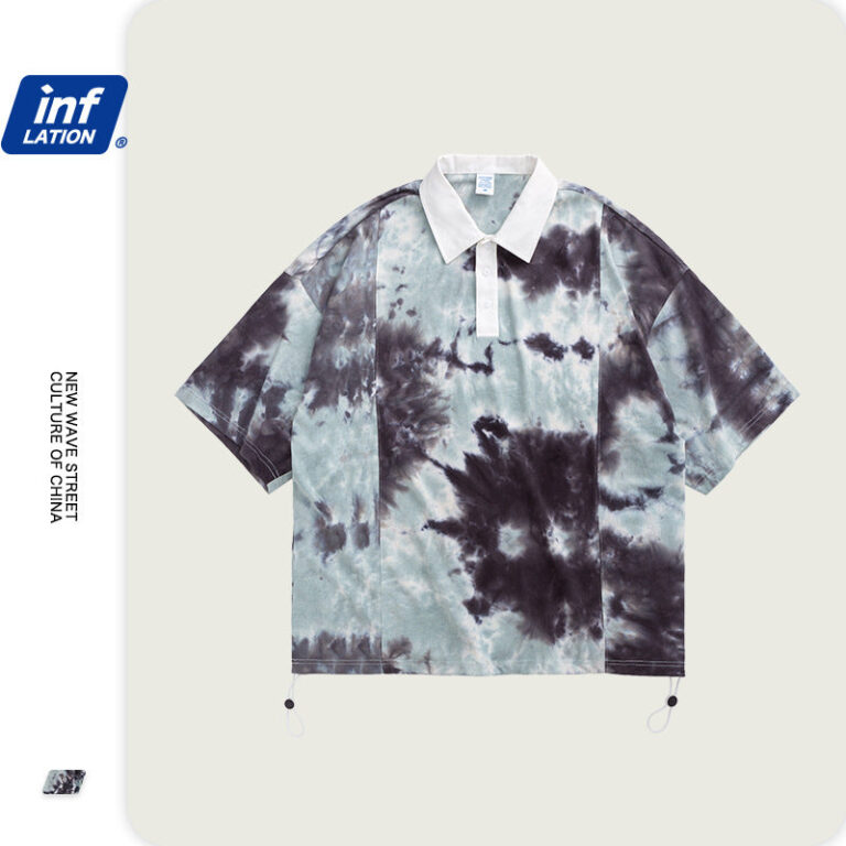 Tie-dyed Polo T-shirt