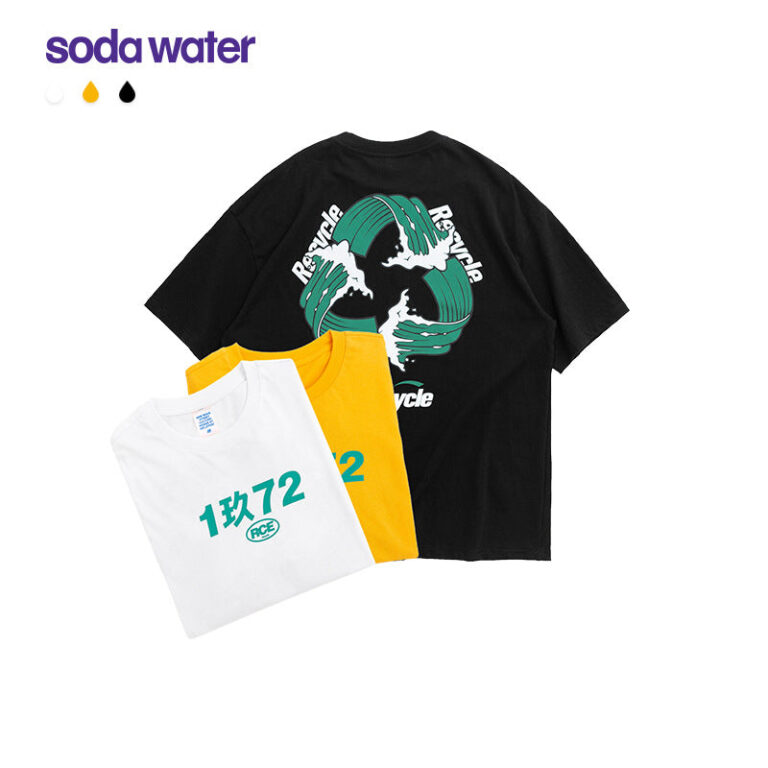 Waves "RECYCLE" Printed T-shirt