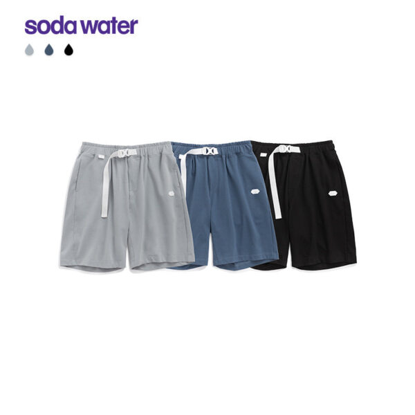 Belt Buckle Casual Shorts