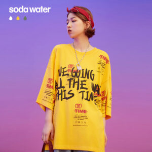 BF Wind Oversize Female Printing T-shirt