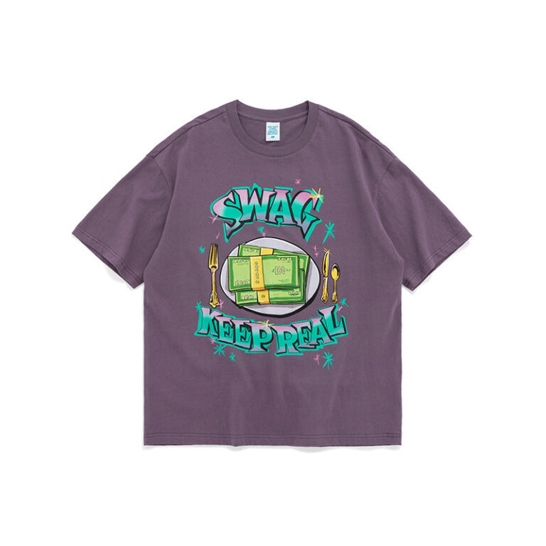 "SWAG KEEP REAL" Printing T-shirt