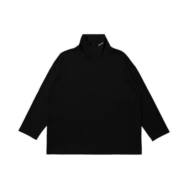 English Embroidery High Neck T-shirt