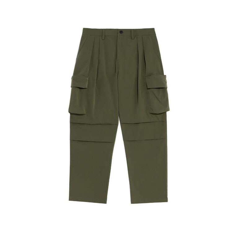 Three-dimensional Cut Loose Multi-pocket Pants