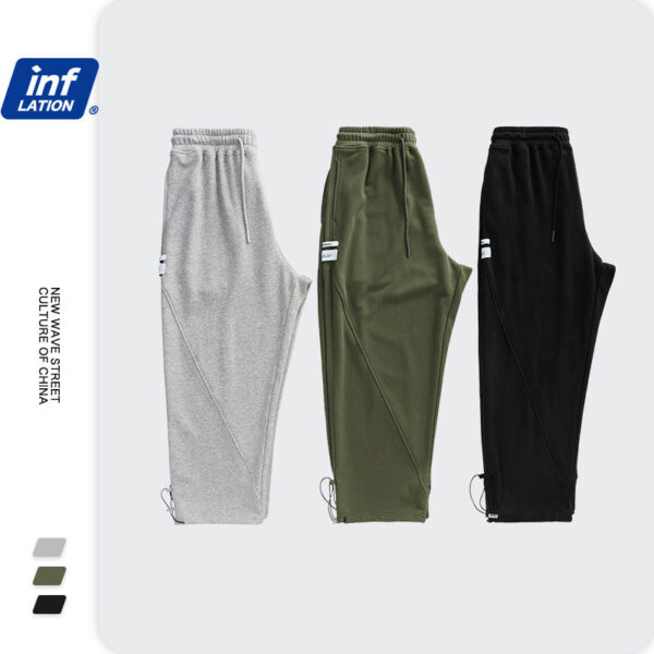 Drawstring Beam Casual Pants