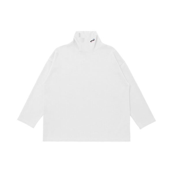 English Embroidery High Neck T-shirt