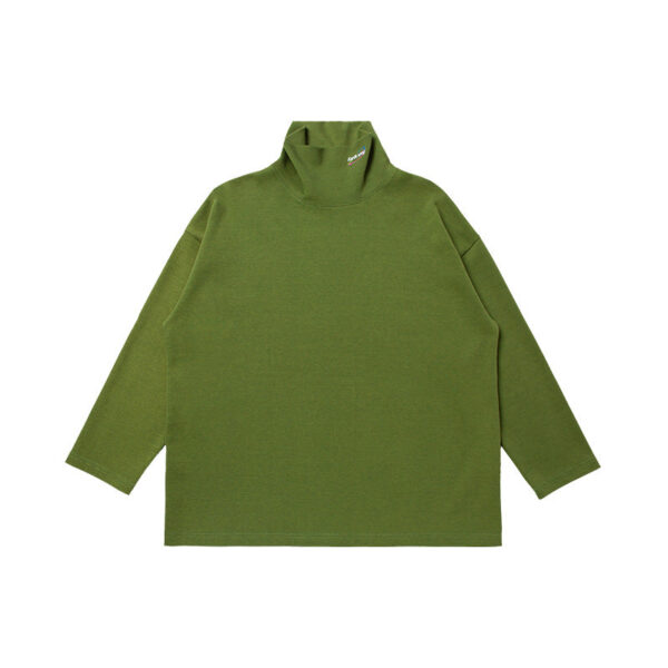 English Embroidery High Neck T-shirt
