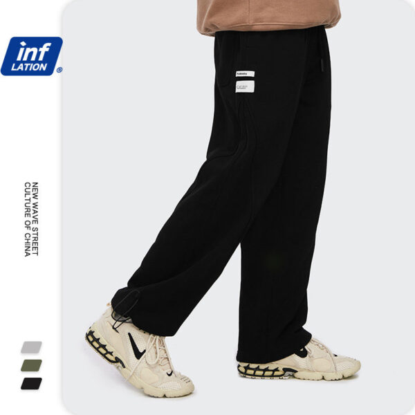 Drawstring Beam Casual Pants