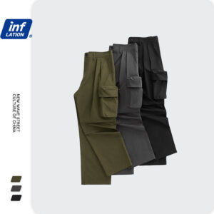Three-dimensional Cut Loose Multi-pocket Pants