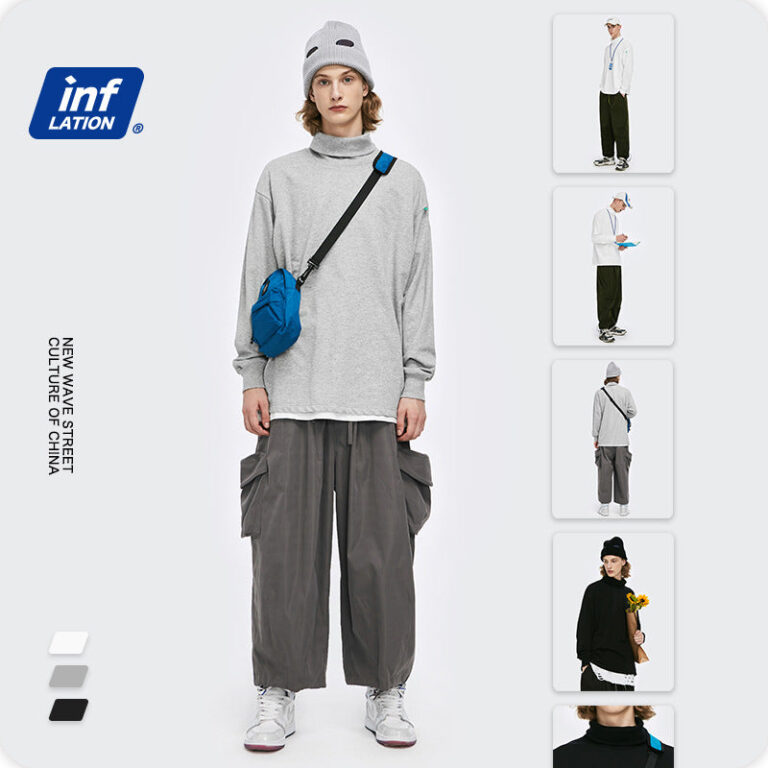 Simple Loop Base High-Necked T-shirt