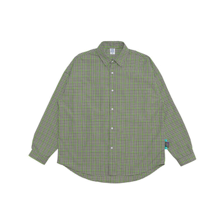 Textured Plaid Hit Long-Sleeved Shirt