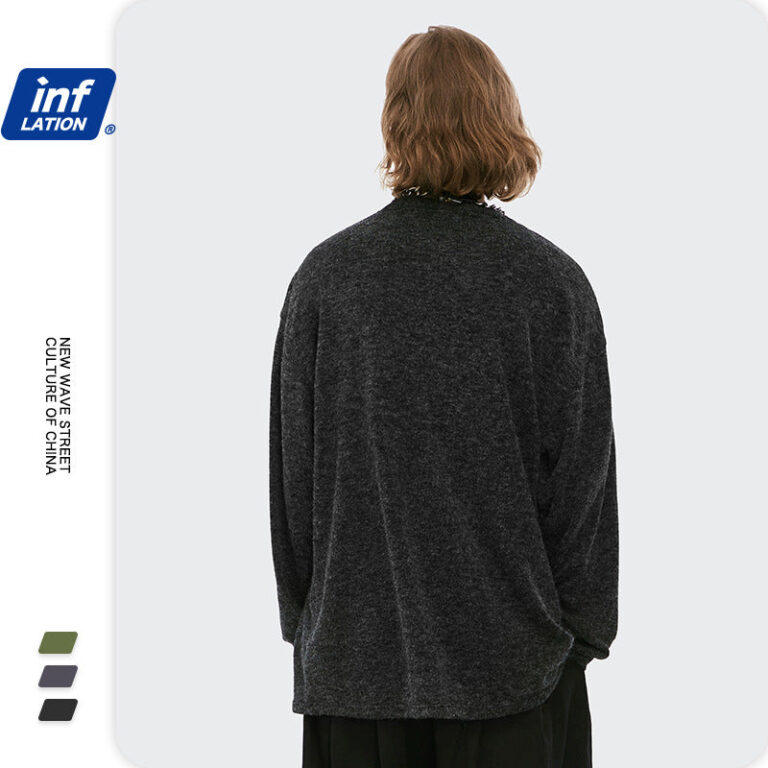 Textured Round Collar T-Shirt