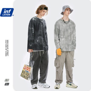 Irregular Split Tie-dye Oversized T-shirt