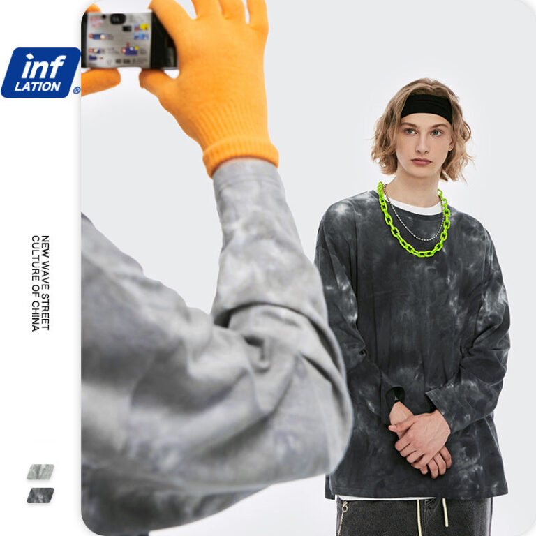 Irregular Split Tie-dye Oversized T-shirt